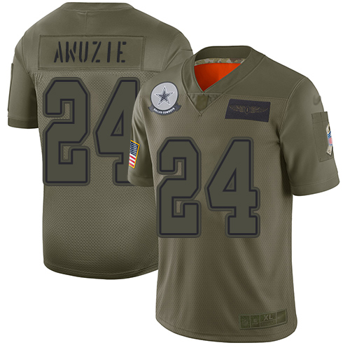 Men Dallas Cowboys Limited Camo Chidobe Awuzie #24 2019 Salute to Service NFL Jersey